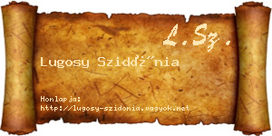 Lugosy Szidónia névjegykártya